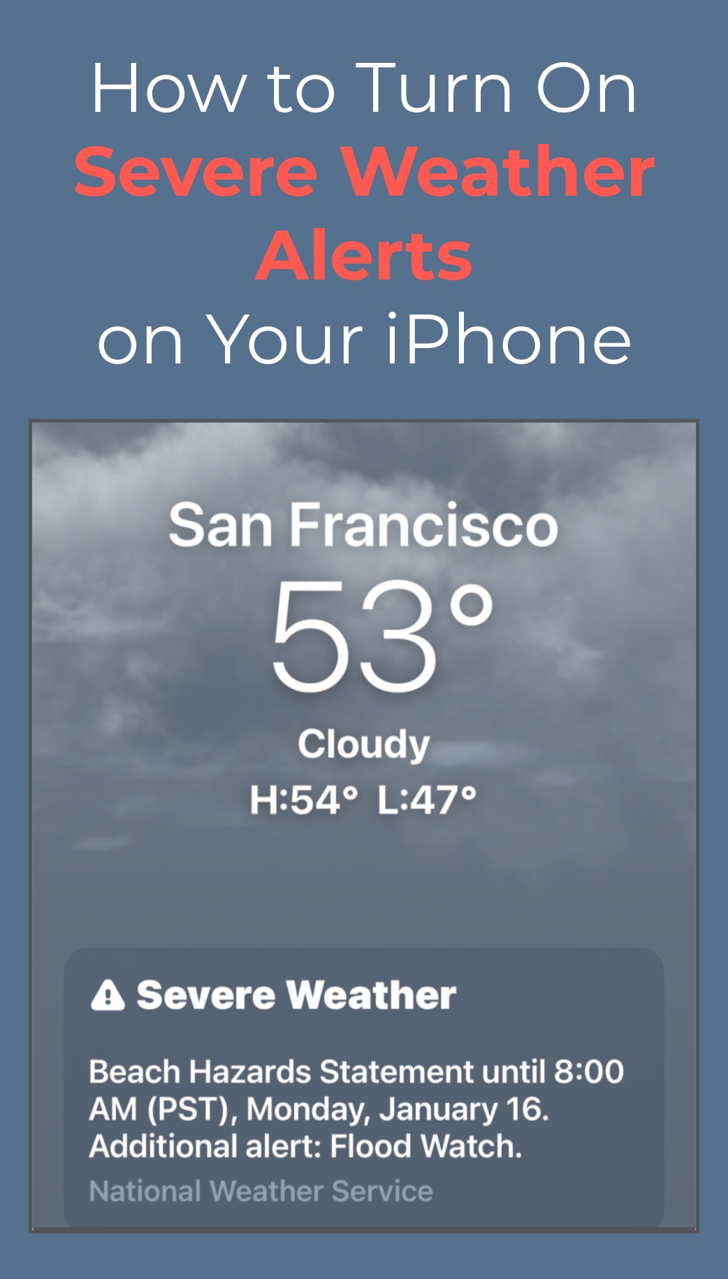 How to Turn On Severe Weather Alerts on Your iPhone » The Wonder of Tech