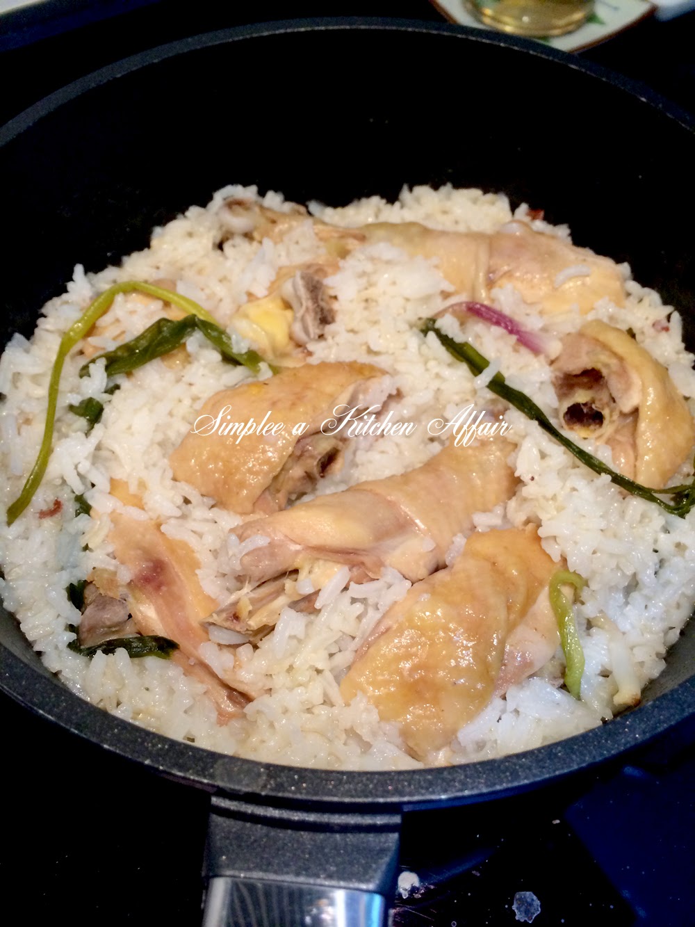 Steam Chicken Rice simpleeakitchenaffair