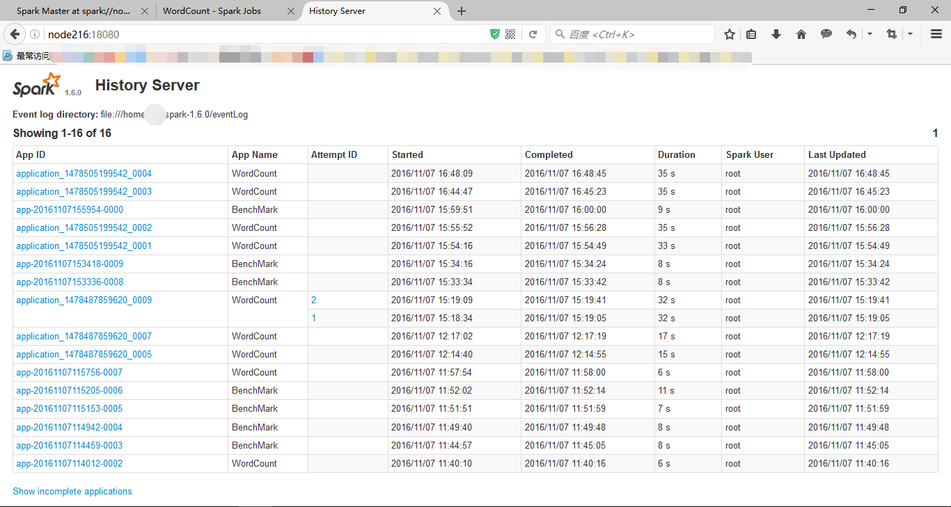 Spark on YARN配置日志 UI FlyingMcdull