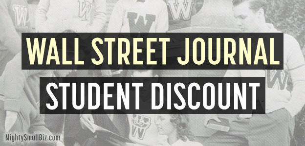 Wall Street Journal Subscription Discount