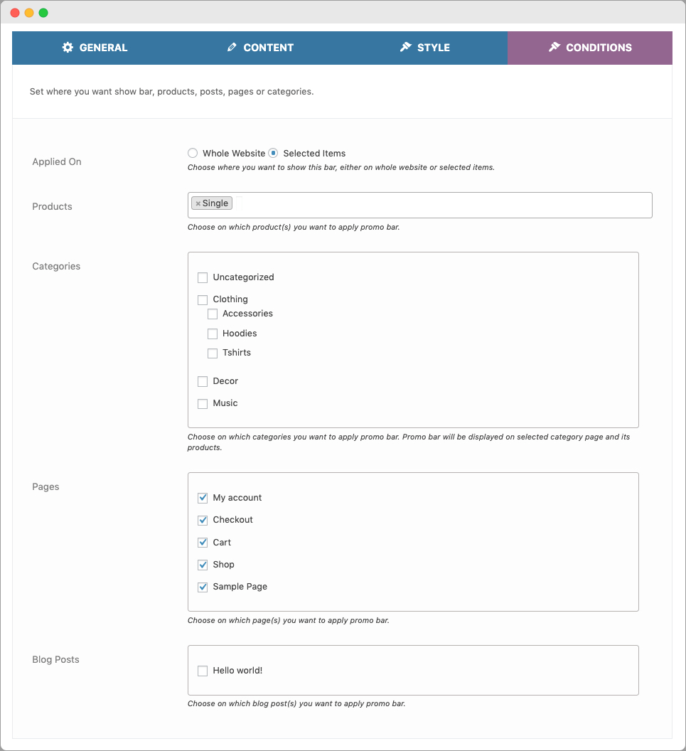Top Bar WordPress & Plugin Notification Bar