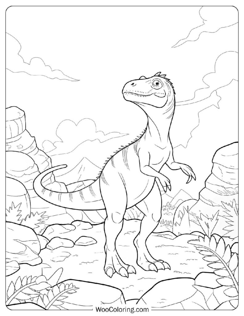 24 Allosaurus Coloring Pages (Free PDF To Print) Woo Coloring