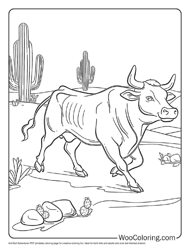 100+ Bull coloring pages (Free PDF To Print) Woo Coloring