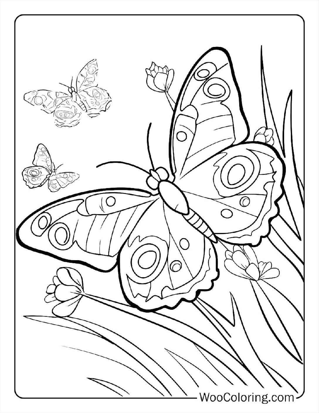 100+ Butterfly coloring pages (FREE) Printable PDF Woo Coloring
