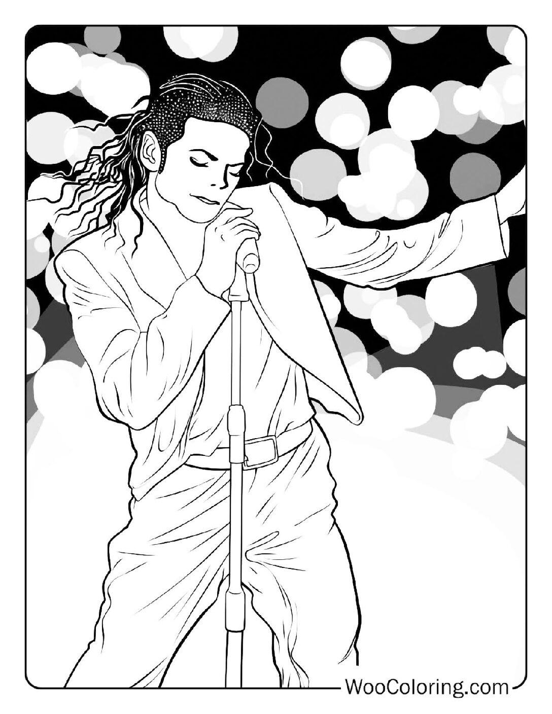 100+ Michael Jackson coloring pages (FREE) Printable PDF Woo Coloring