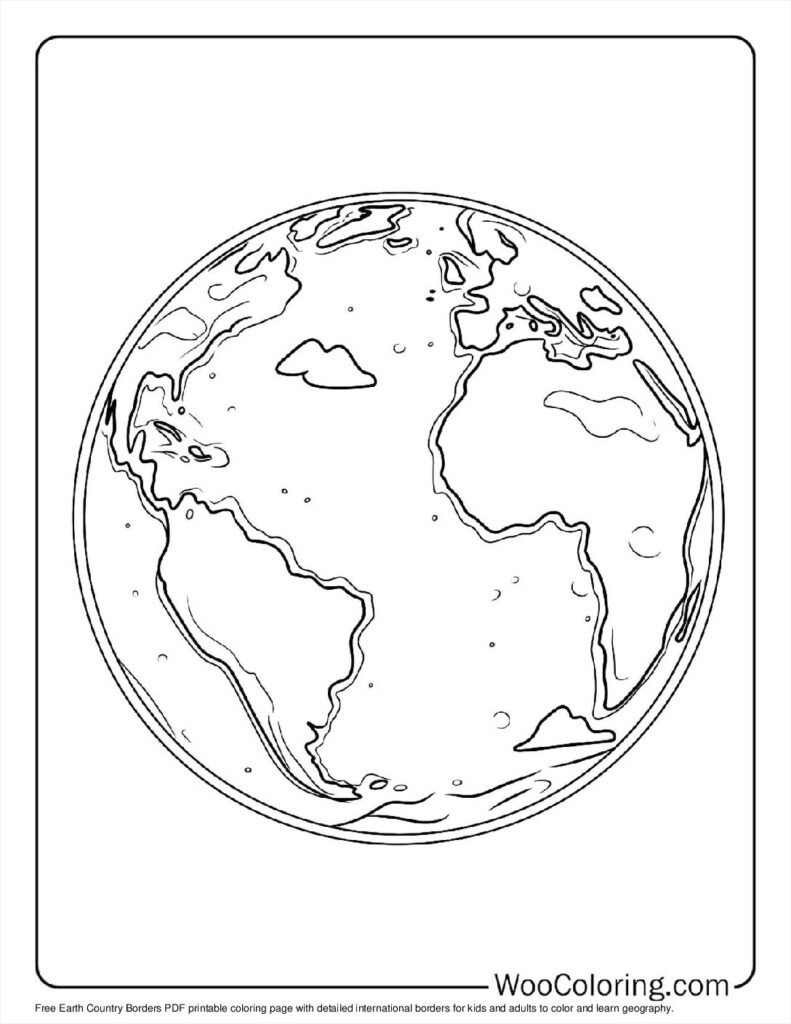 100+ Earth coloring pages (Free PDF To Print) Woo Coloring
