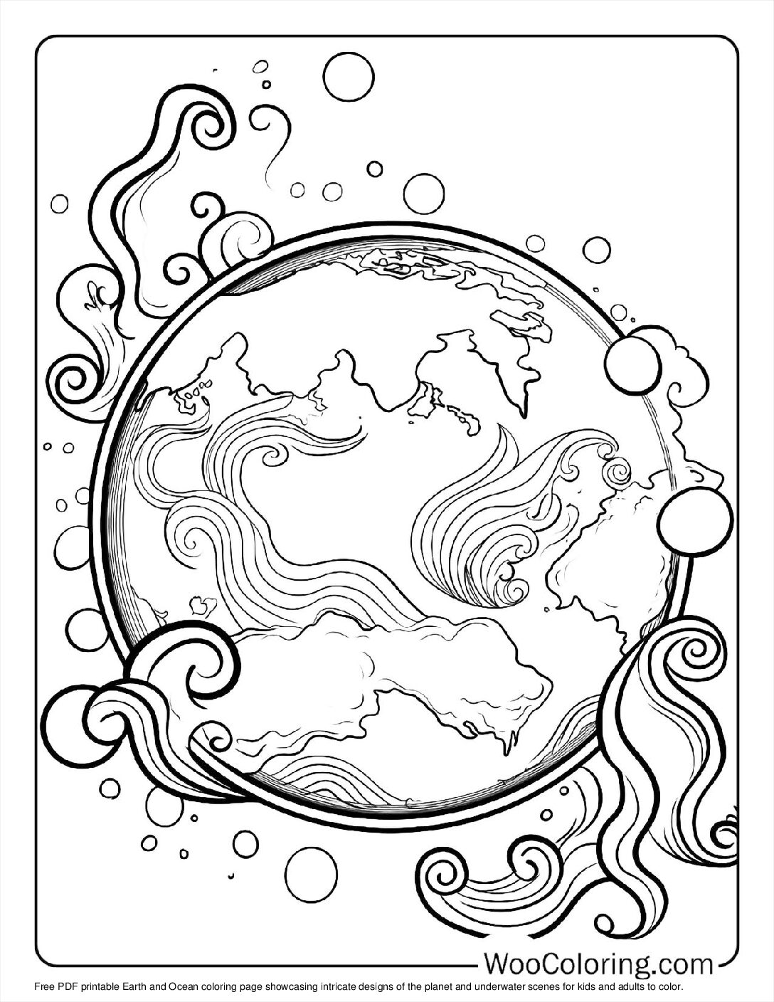 100+ Earth coloring pages (FREE) Printable PDF Woo Coloring