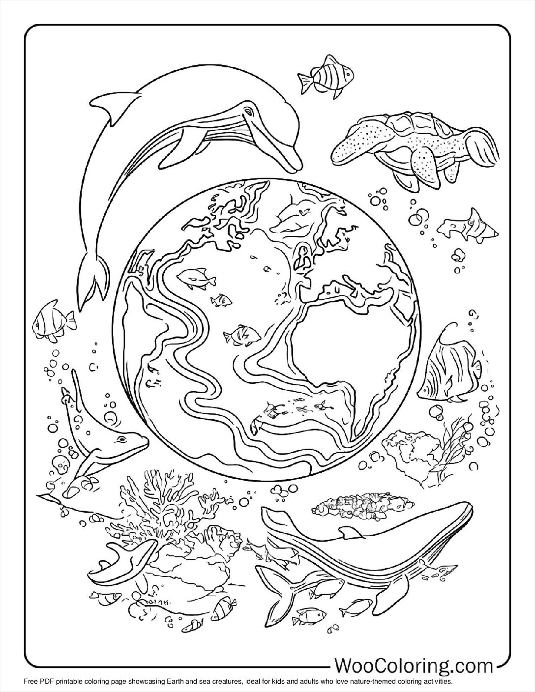 100+ Earth coloring pages (FREE) Printable PDF Woo Coloring