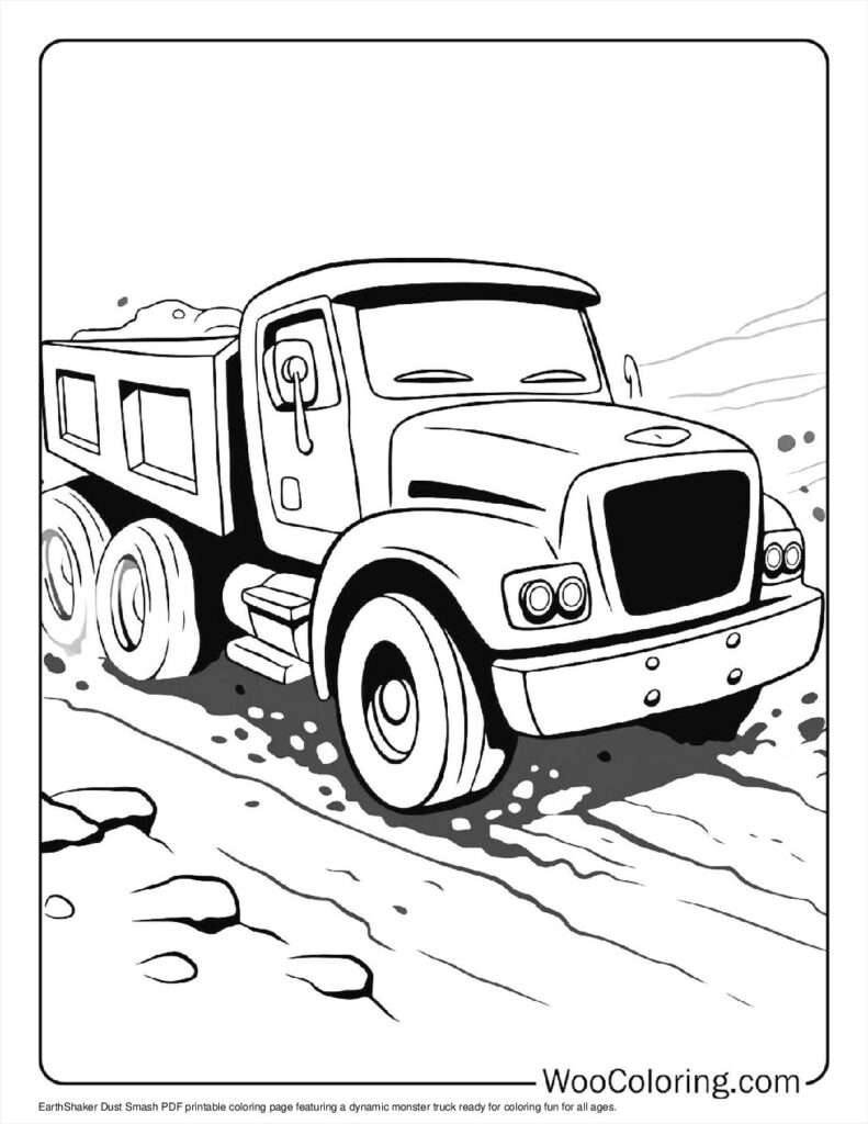 100+ Monster Truck coloring pages (Free PDF To Print) Woo Coloring
