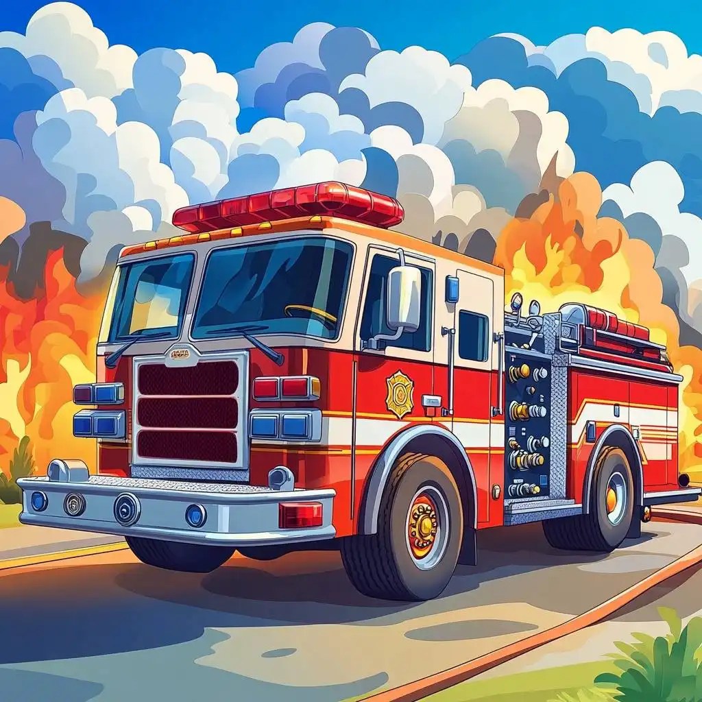 100+ Fire Truck coloring pages (FREE) Printable PDF Woo Coloring