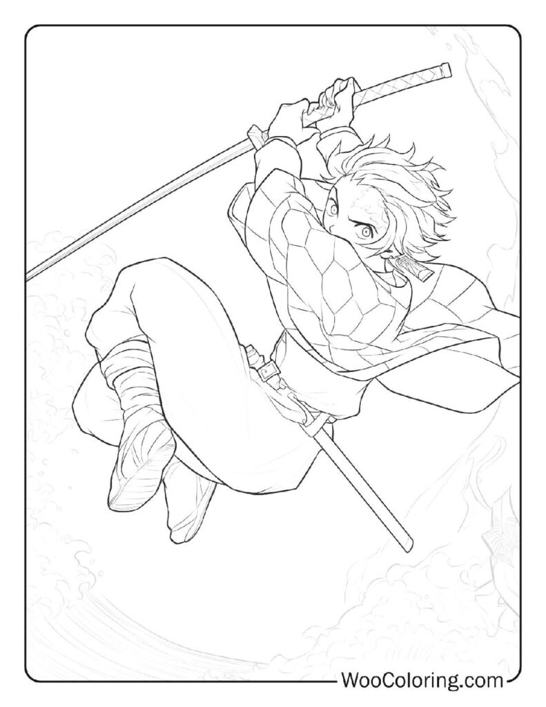 100+ Demon Slayer coloring pages (Free PDF To Print) Woo Coloring