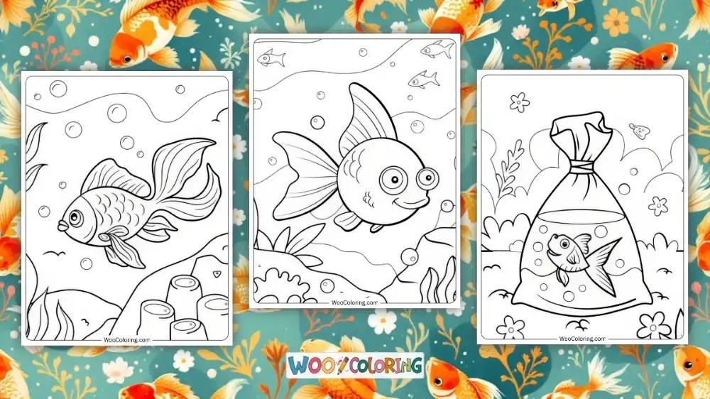 100+ Goldfish coloring pages (Free PDF To Print) Woo Coloring
