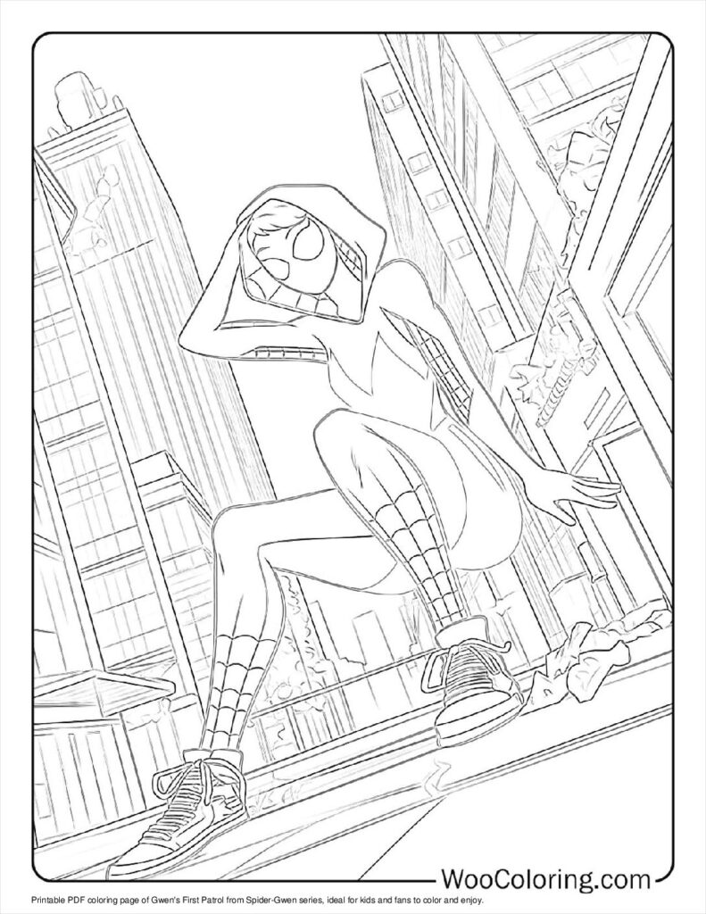 100+ SpiderGwen coloring pages (Free PDF To Print) Woo Coloring