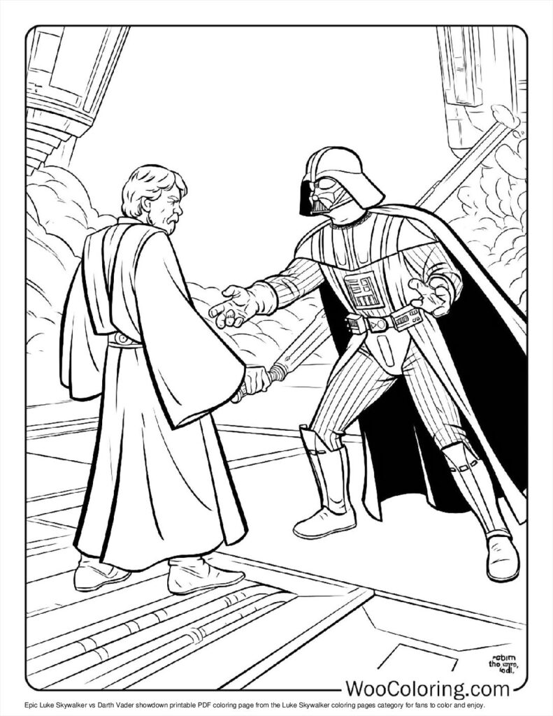 100+ Luke Skywalker coloring pages (Free PDF To Print) Woo Coloring