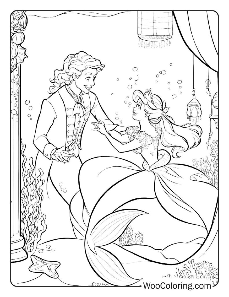 100+ Mermaid coloring pages (Free PDF To Print) Woo Coloring