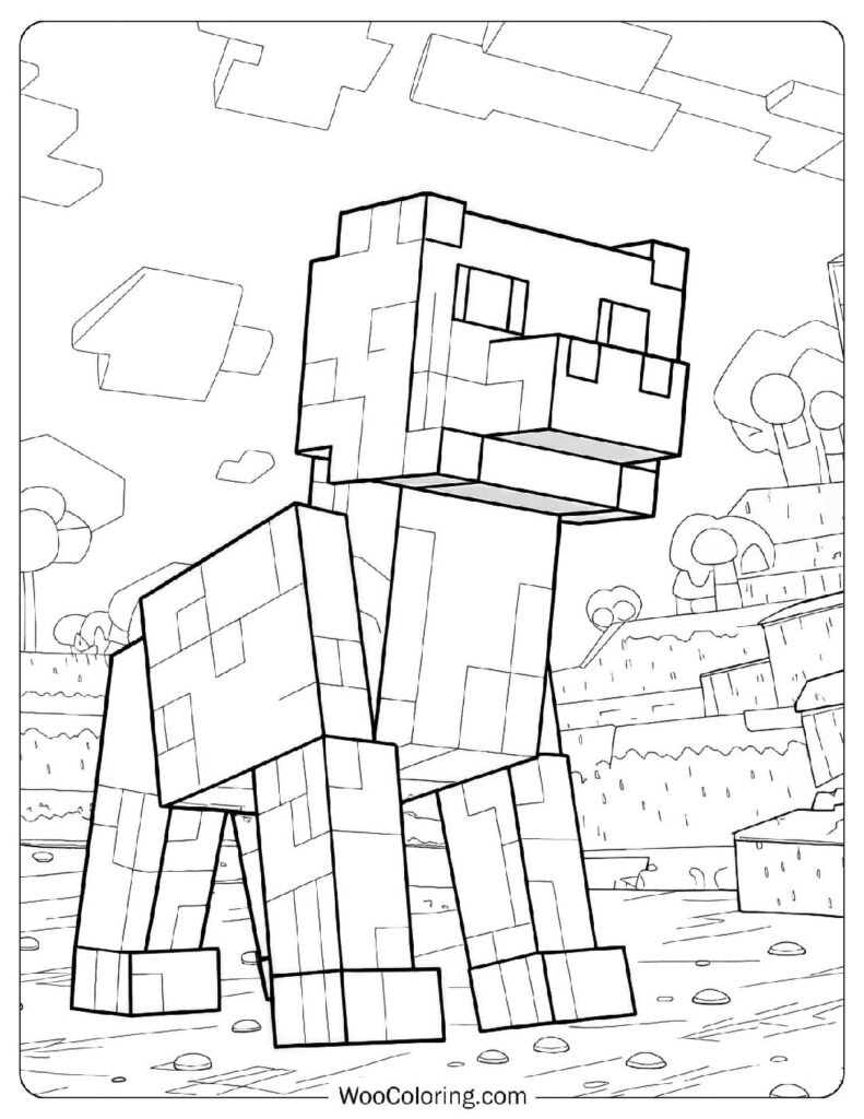 92 Minecraft Coloring Pages (Free PDF To Print) Woo Coloring