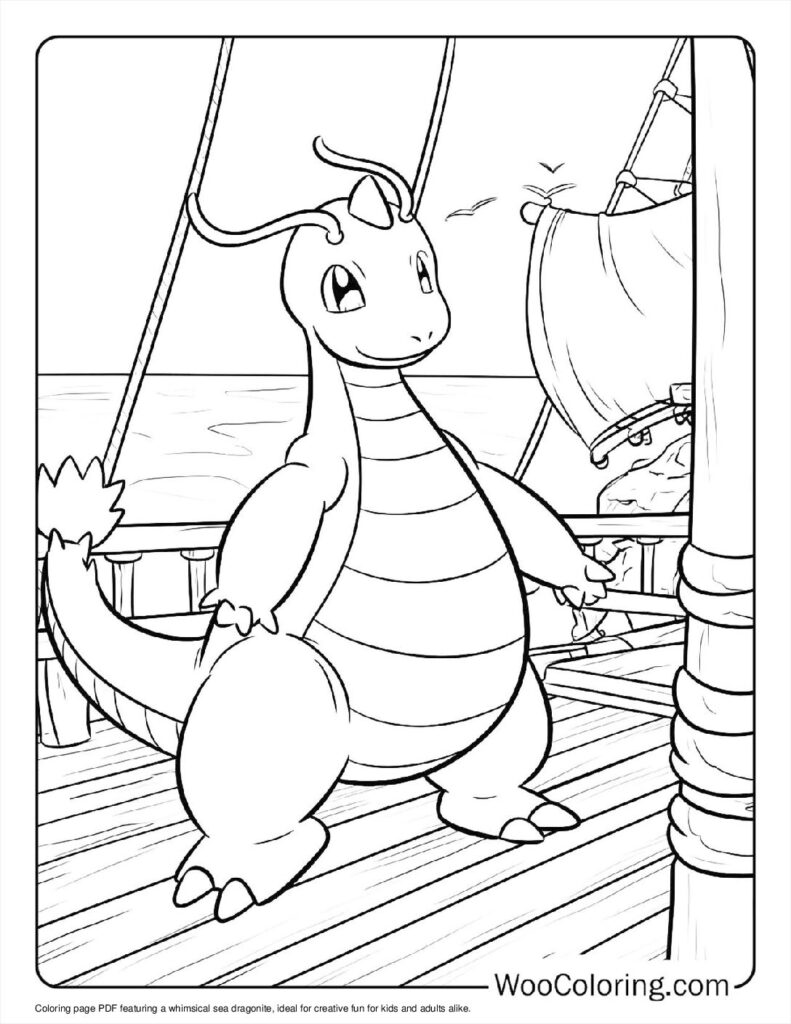 100+ Dragonite coloring pages (Free PDF To Print) Woo Coloring