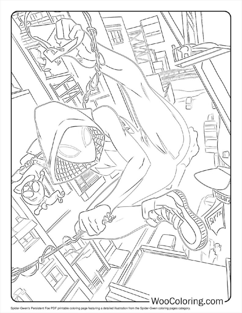 100+ SpiderGwen coloring pages (Free PDF To Print) Woo Coloring