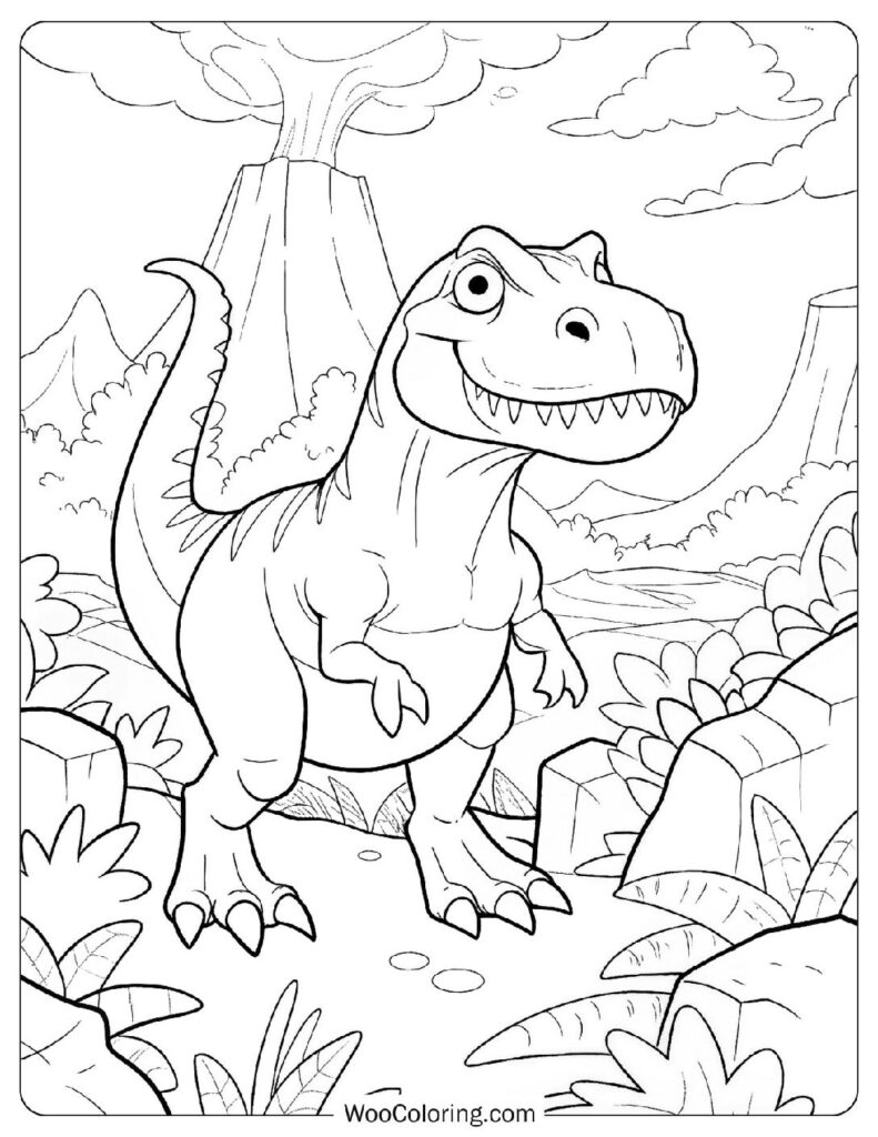 38 TRex Coloring Pages (Free PDF To Print) Woo Coloring