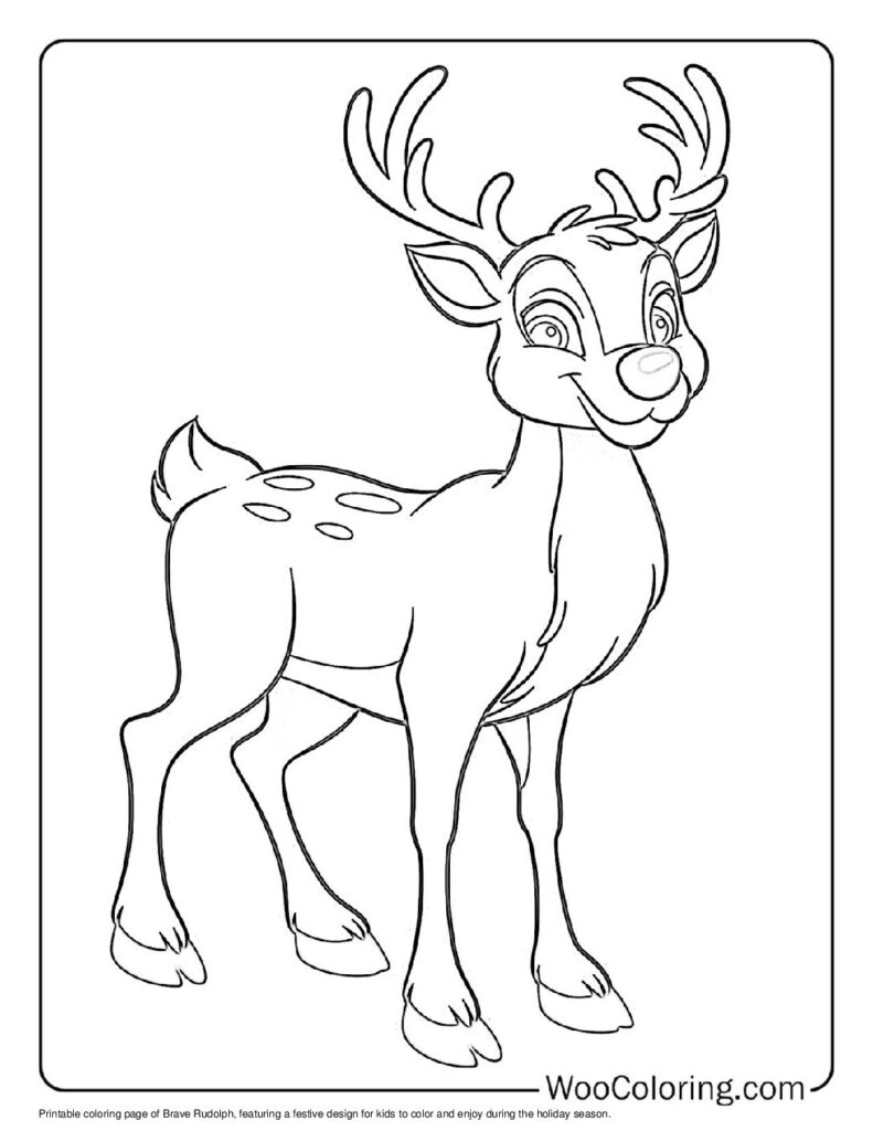100+ Rudolph coloring pages (Free PDF To Print) Woo Coloring