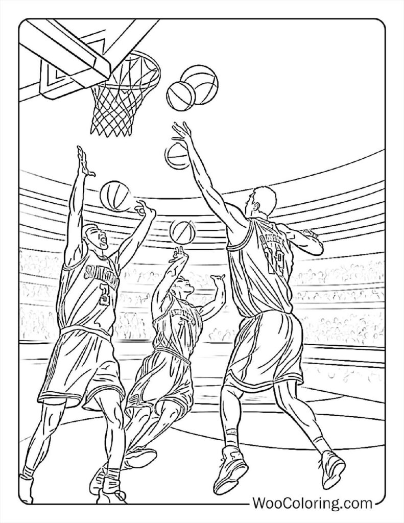 Free Printable Basketball Coloring Pages King Printables