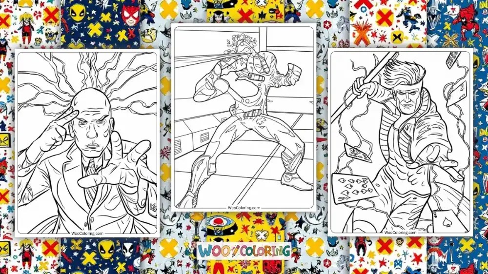 100+ XMen coloring pages (Free PDF To Print) Woo Coloring