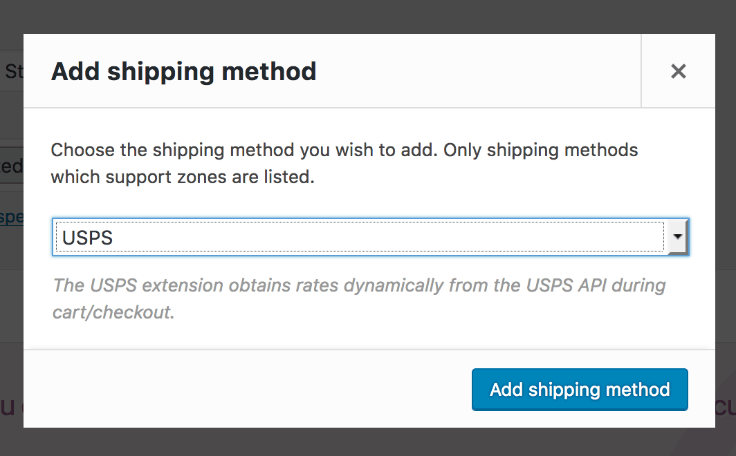 USPS Shipping Method