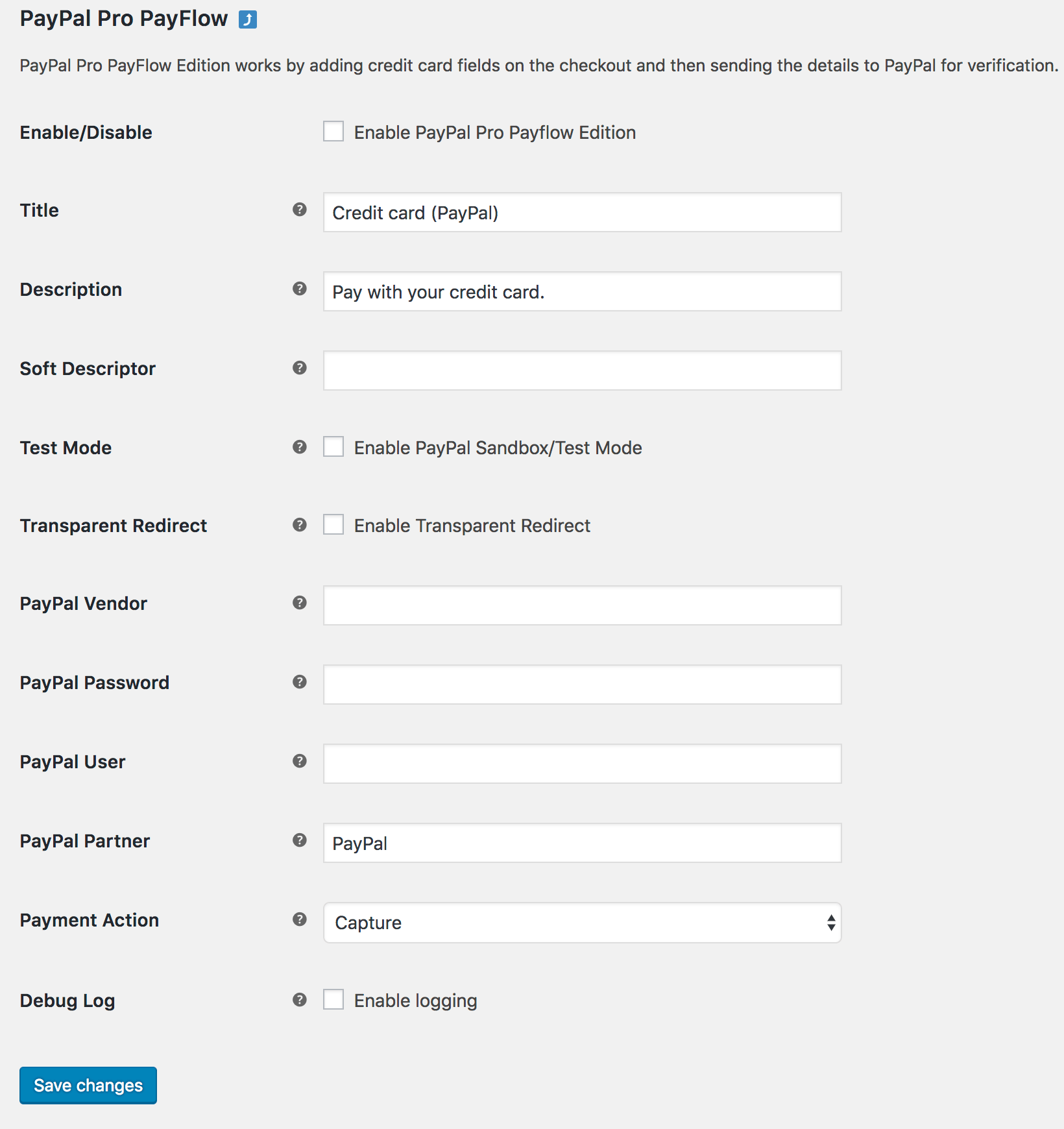 PayPal Pro Documentation