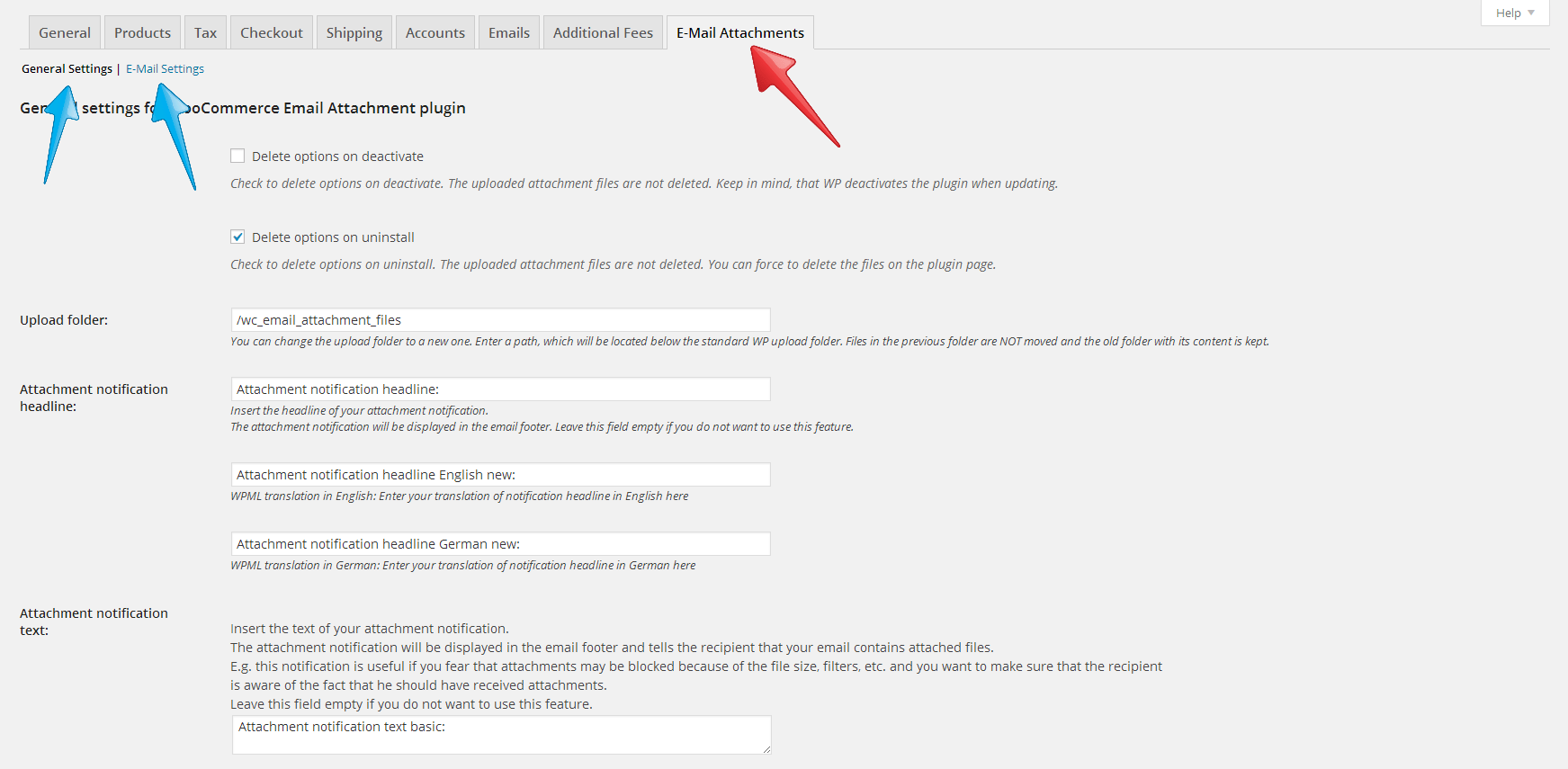 Email Attachments Documentation