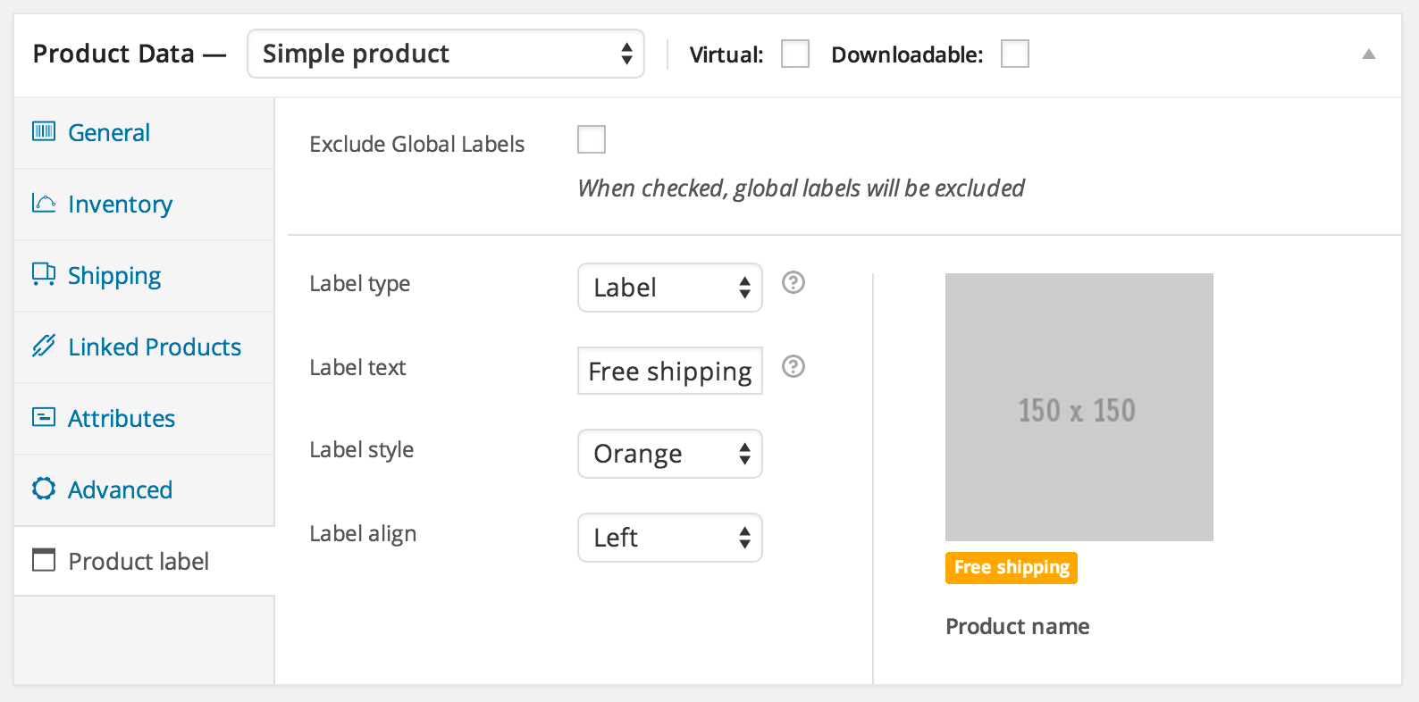 Advanced Product Labels Documentation