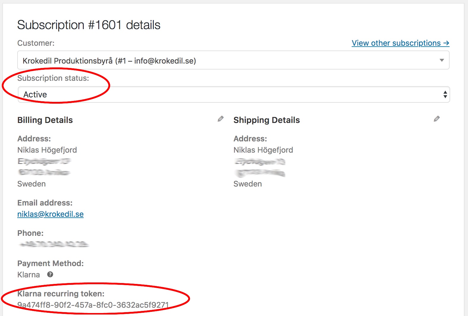 Klarna Checkout recurring payments Documentation