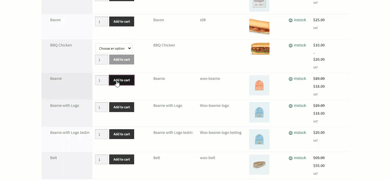 Bulk Order On Product Table Form For Bulk Order Form Plugin