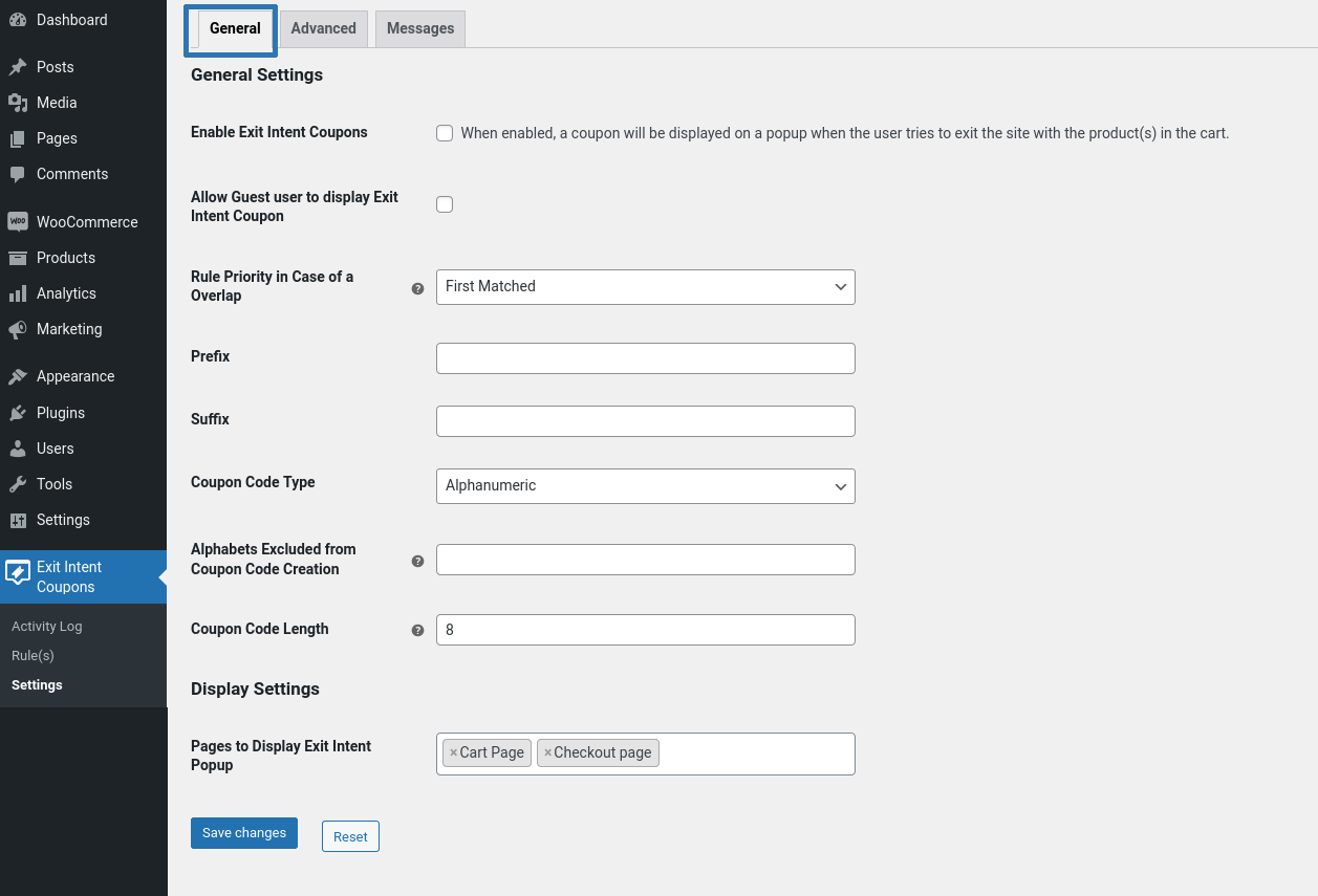 Exit Intent Coupons for Documentation