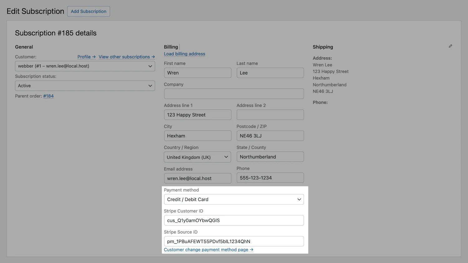 Admin Change Payment Method Integration Guide Documentation