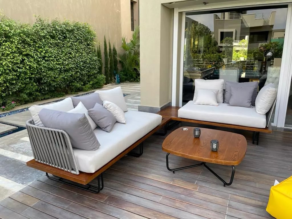 Outdoor Furniture, Isola Bella Model Wood And Metal Egypt OutDoor