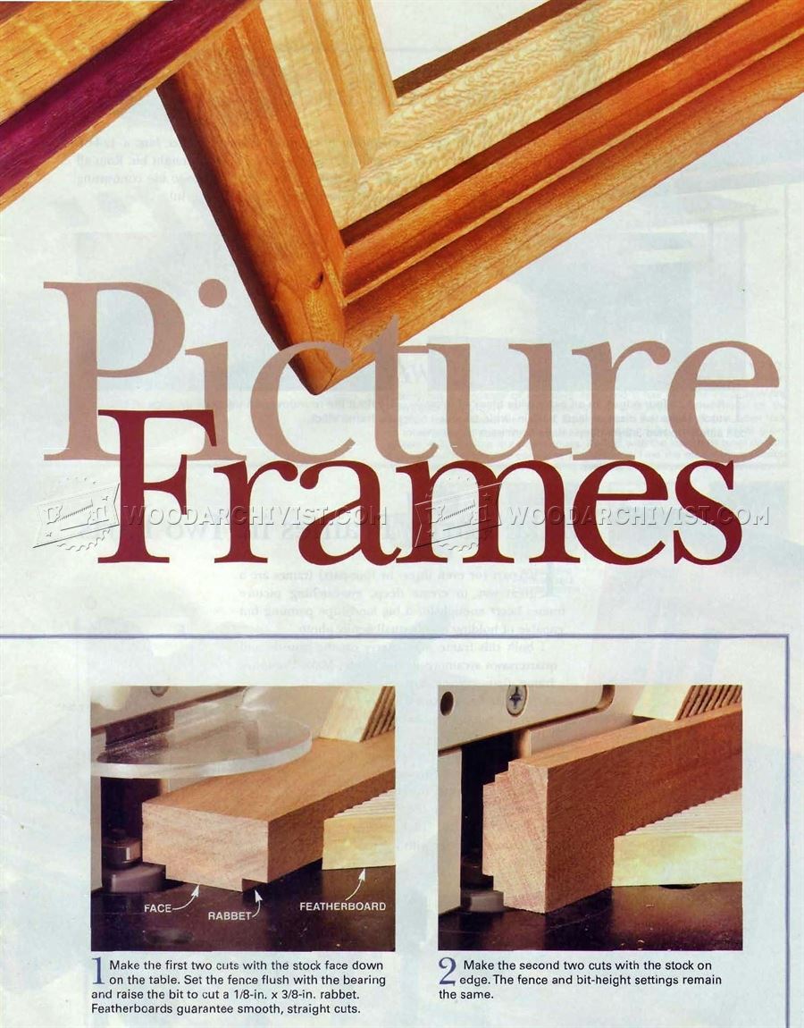 Router Made Picture Frame • WoodArchivist