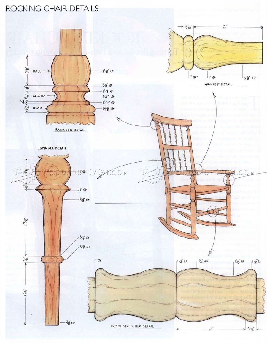 Rocking Chair Plans • WoodArchivist