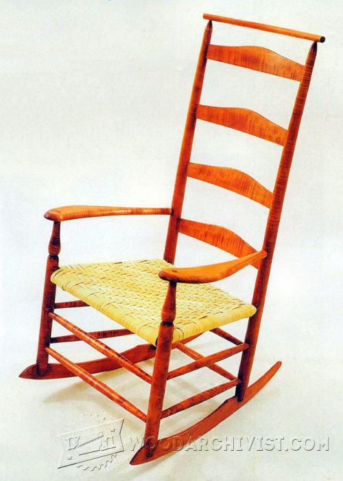Shaker Rocking Chair Plans • WoodArchivist