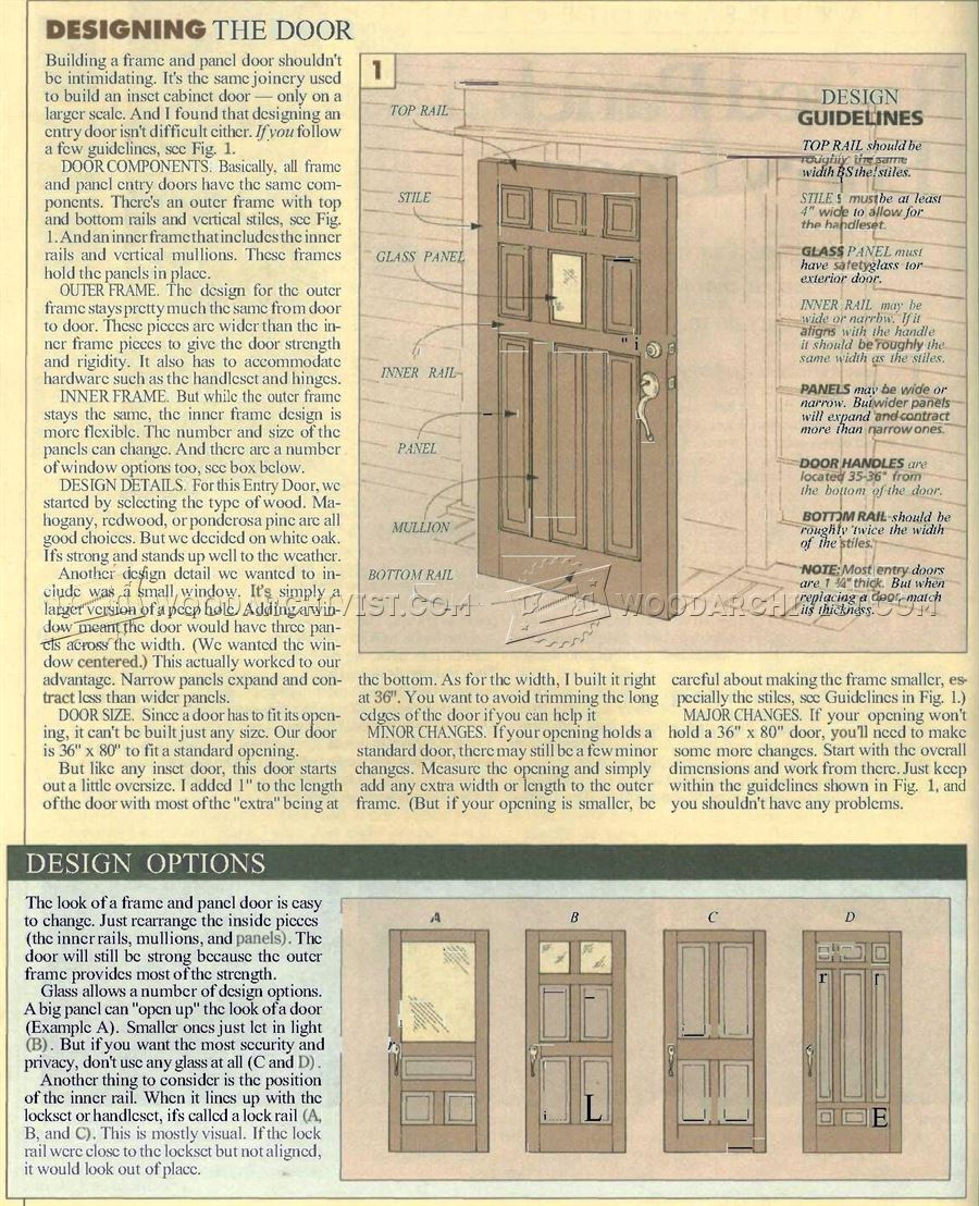 Making Raised Panel Entry Doors • WoodArchivist
