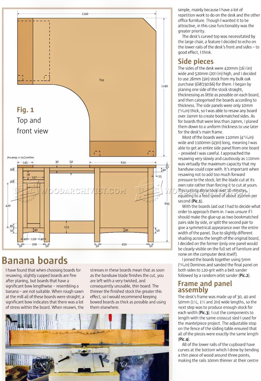 Corner Computer Desk Plans • WoodArchivist