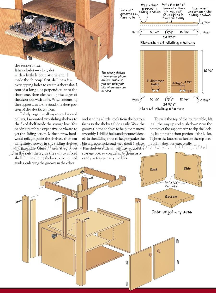Tilt Top Router Table Plans • WoodArchivist