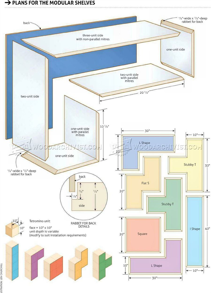 Build Modular Shelves • WoodArchivist