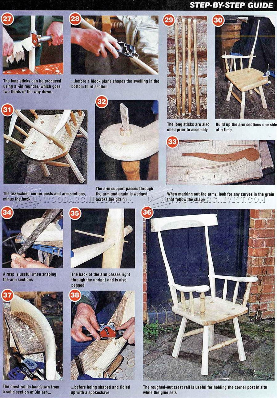 Shaker Rocking Chair Plans • WoodArchivist