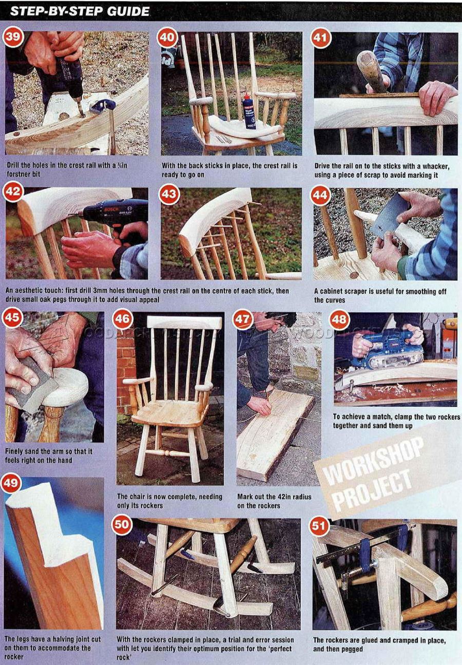 Shaker Rocking Chair Plans • WoodArchivist