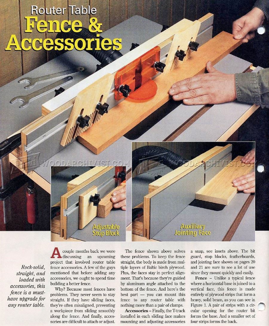 Build Router Table Fence • WoodArchivist