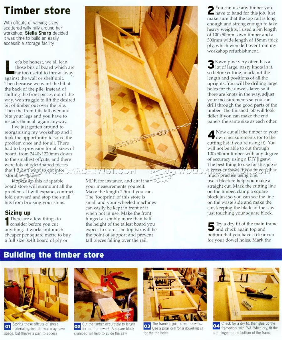 Sheet Storage Rack Plans • WoodArchivist