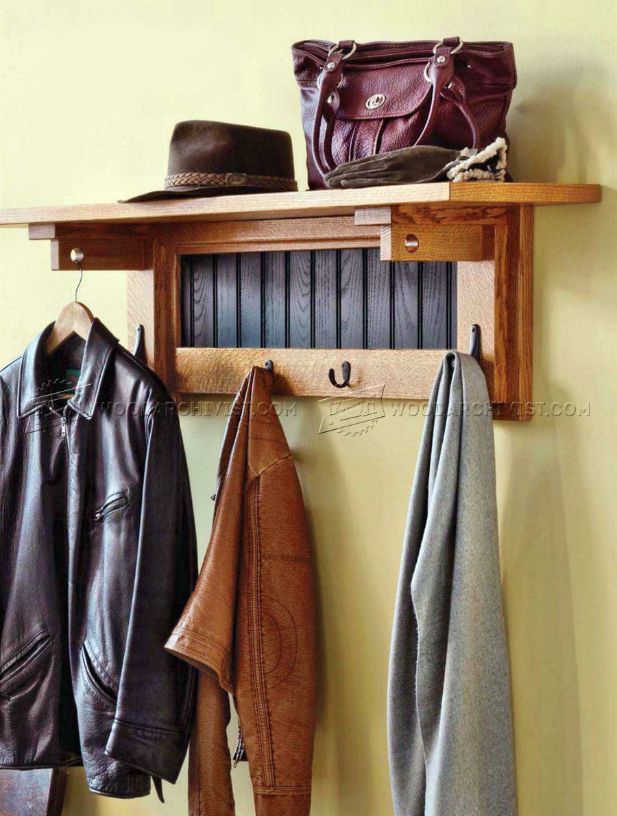 Coat Rack Plans • WoodArchivist