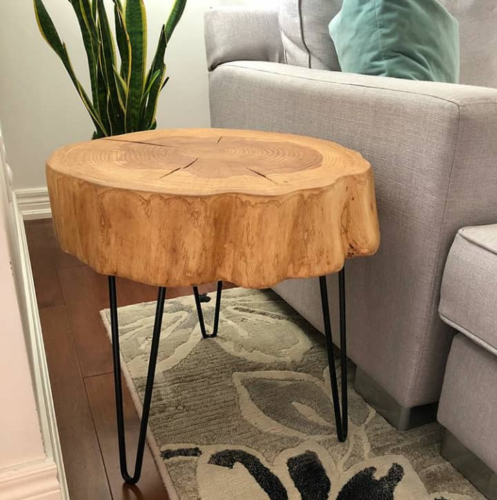 How To Make a Wood Slice Coffee Table Wood Dad