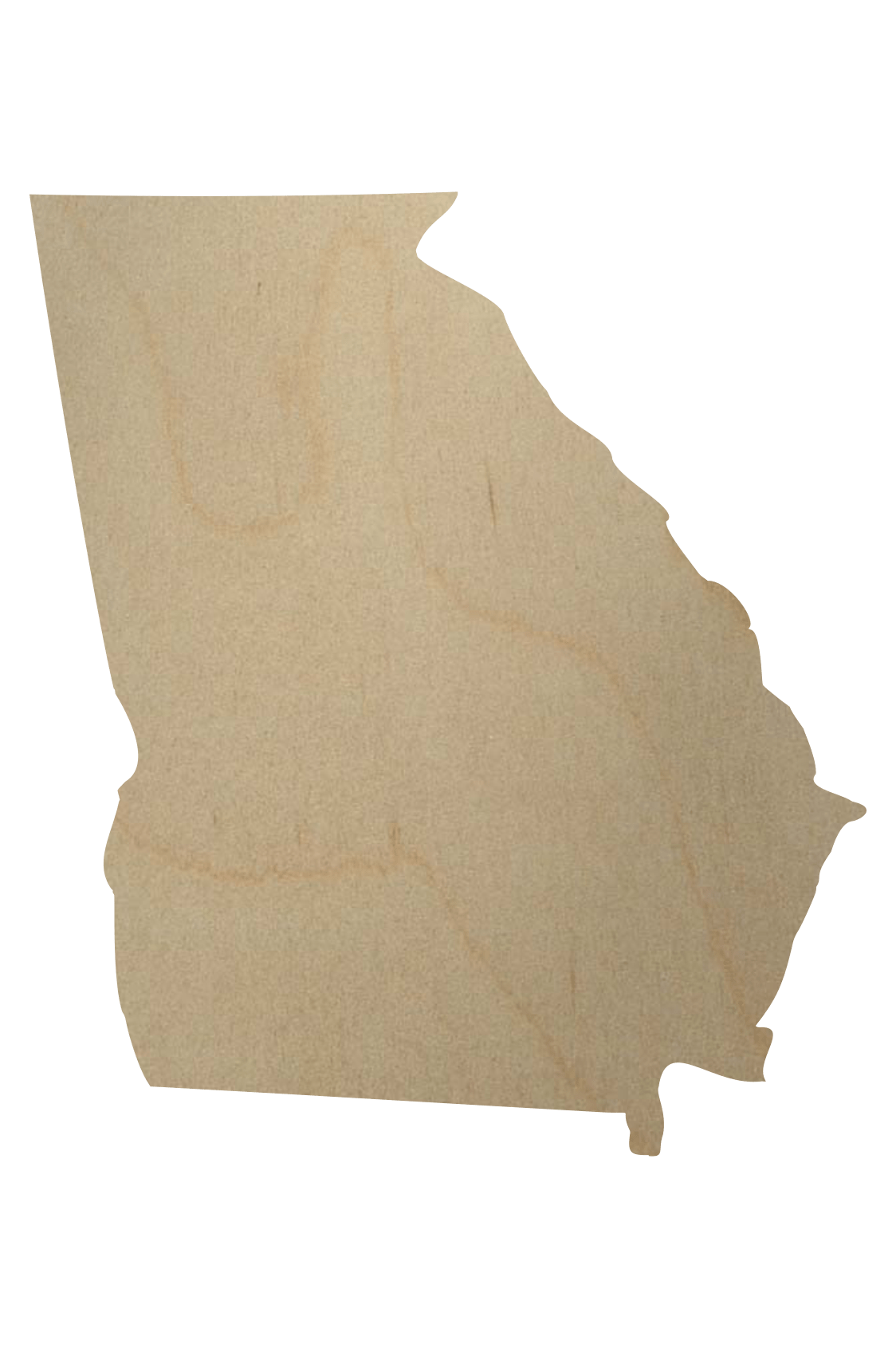 State Wood Shape Wood Cutout