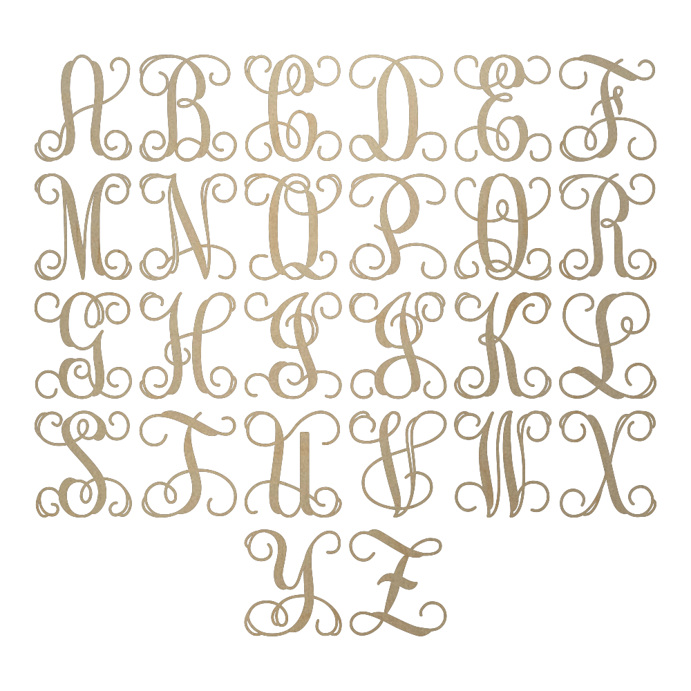 Wooden Monogram initials Monogram Letters